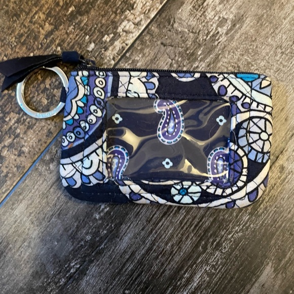 Vera Bradley Accessories - Vera Bradley Blue and White Key & Card Holder NWOT